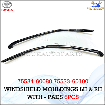 75534-60080 75533-60100 Genuine Toyota WINDSHIELD MOULDINGS LH