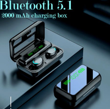 Two 2x Bluetooth 5.1 Earphones Waterproof iPhone Samsung Android Wireless