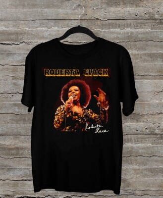 NEW Roberta Flack Album Signed Gift Fan Black All Size T-Shirt AR952