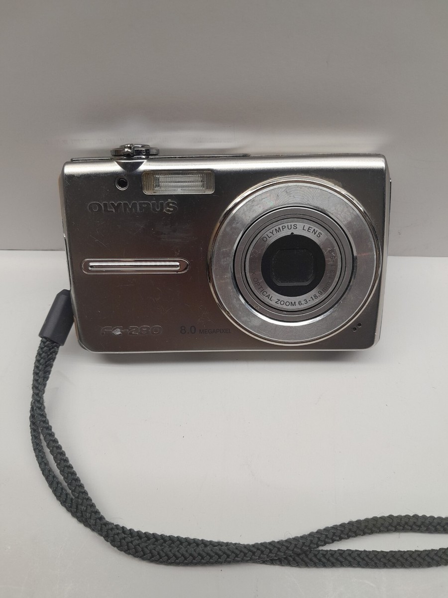Parts Repair Olympus FE-280 8.0MP Digital Camera Silver No