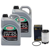 MotoröL Set 5W-40 Vollsynth Meguin 10 Liter + ÖLfilter FüR Audi A4 Q7 VW Touareg