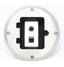 3.5mm CAT7 Floor Box [Stainless Steel]