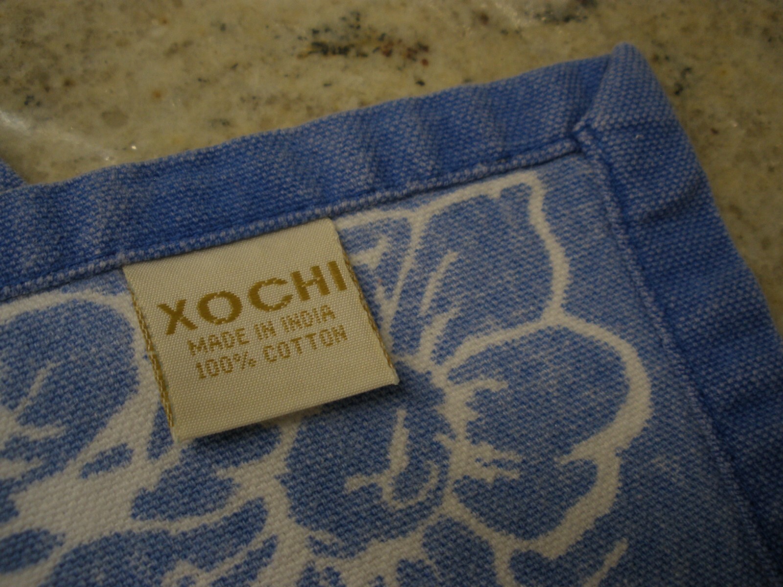 XOCHI Kitchen Towel Blue & White 18" x 25" (SU70)