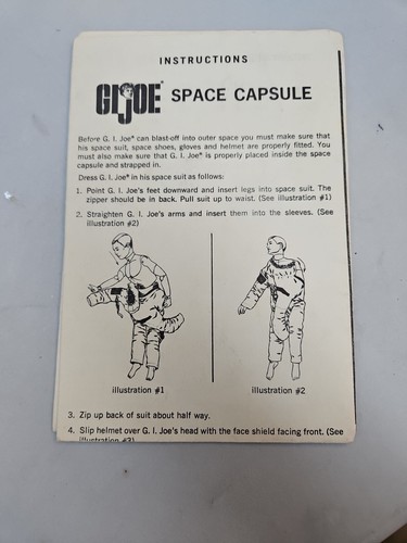 Capsula spaziale ufficiale Hasbro GI Joe 66' vintage con figurina, disco e manuale - Foto 18 di 24