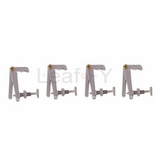 4PCS Silver Stable-style Violin String Adjusters Fine Tuners for 3/4-4/4 Violin