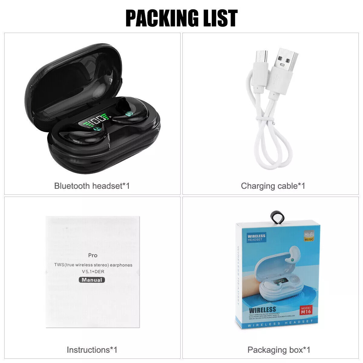 C5s Wireless Touch Two C5s Earbuds Manual EDYELL C5S True Wireless