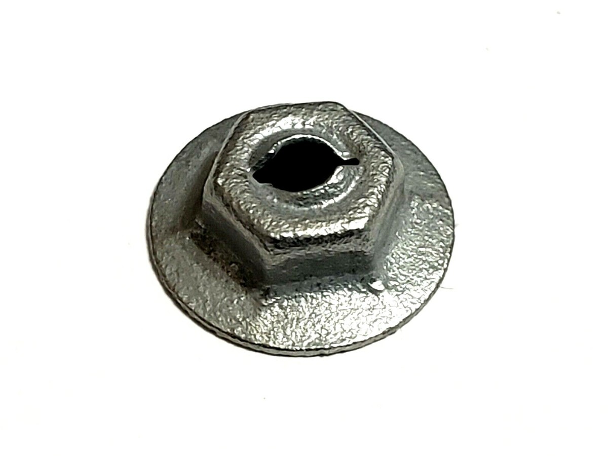 45 pcs 1/4 emblem name plate black phosphate thread cutting nuts fits