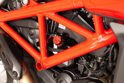 EVOTECH KÜHLERFLÜSSIGKEITSKAPPE KÜHLMITTEL KTM DUKE 890 2020-2022 ORANGE