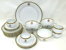 Service ca. 1920 E.B. Lattorff Hamburg Conti-Hansa Kiel Wappen