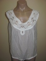 Max Studio Special Edition White Beaded Crochet Top Size Xl Cotton Silk $158 Max Studio Special Edition White Beaded Crochet Top Size Xl Cotton Silk $158