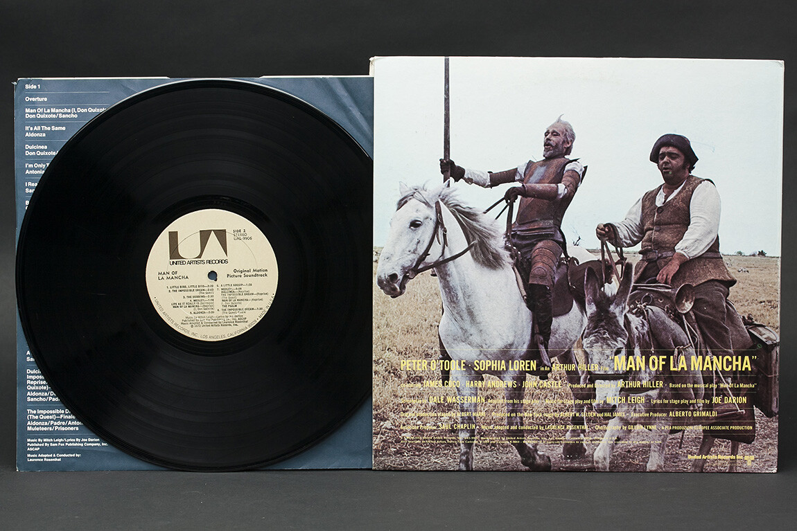 1972 United Artists Records UAS-9906 "Man of La Mancha" Original Soundtrack