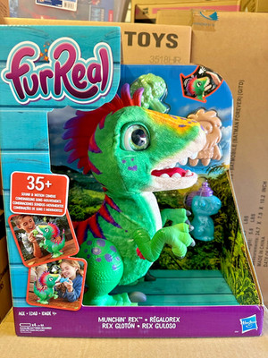 FurReal Munchin Rex Baby T-Rex Dinosaur Electronic Interactive Talking Pet NEW