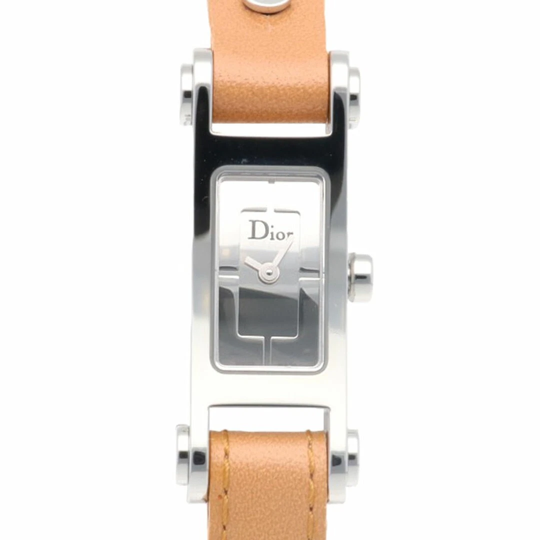 Montre Christian Dior en acier inoxydable D104 100 quartz femme garantie 1 an 