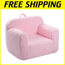 Kids Snuggly-Soft Sherpa Chair, Cuddly Toddler Foa