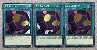A.I. Contact ETCO-EN056 (x3) Eternity Code Super Rare 1st Edition NM