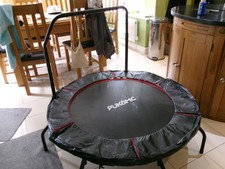 48in Foldable Fitness Trampoline Rebounder Indoor/Outdoor Body Exercise