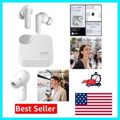 CMF Buds 2A Wireless Earbuds - Long Battery Life & Quick Charge Features