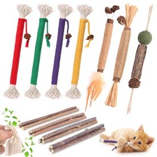 20 Pack Cat Chew Toys Silvervine Sticks Catnip Kitten Dental Care