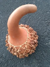 Gourd Drum Shaker Vintage African Shekere Hand Made Percussion Instrument READ