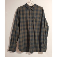 Columbia Mens Vapor Ridge III Plaid Button Shirt Size XL Pocket Stretch Cotton