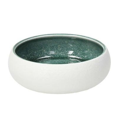 Tasse Elipse Steinzeug weiß und grün Wasser ø 12 cm - Tognana