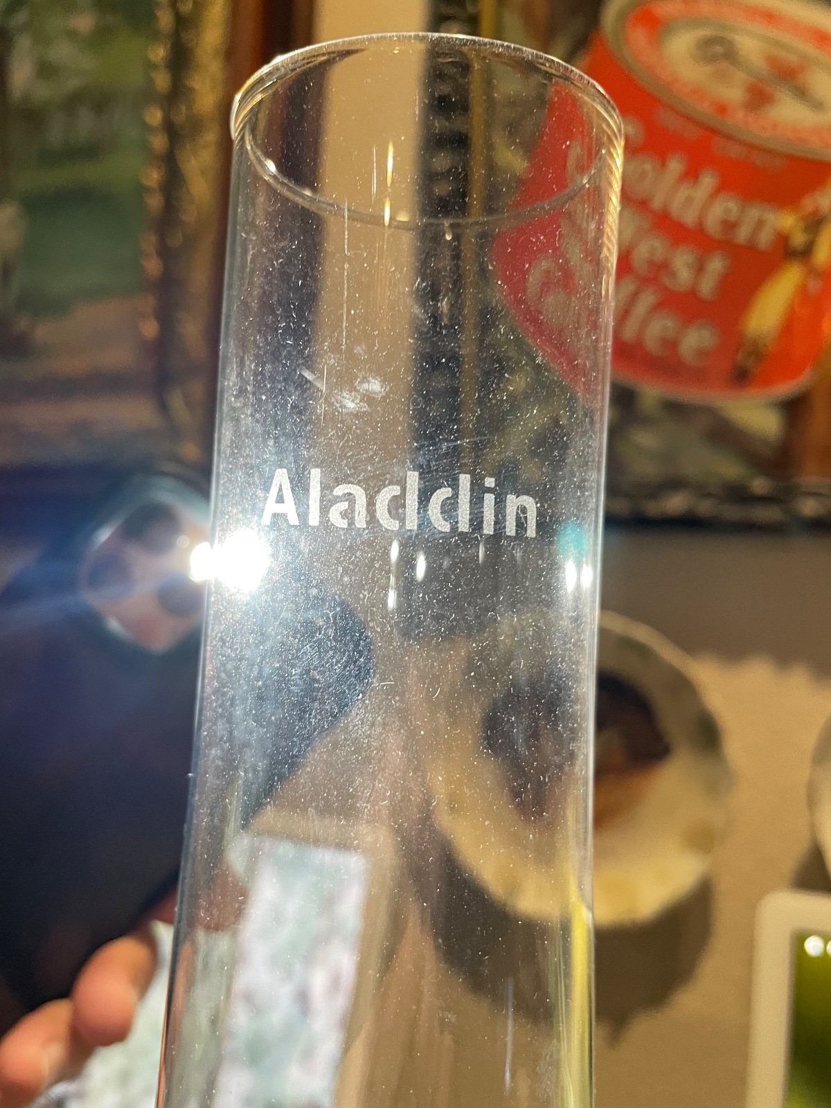 Vintage Aladdin Alacite Oil Lamp: Simplicity Model B76A, 1948