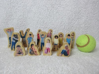 Packung neues Holz wie fühlst du dich? Figuren vom Sommersprossenfrosch