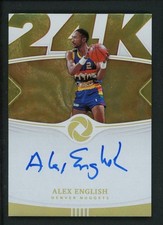 2018-19 ALEX ENGLISH 08/10 AUTO PANINI OPULENCE 24K AUTOGRAPHS