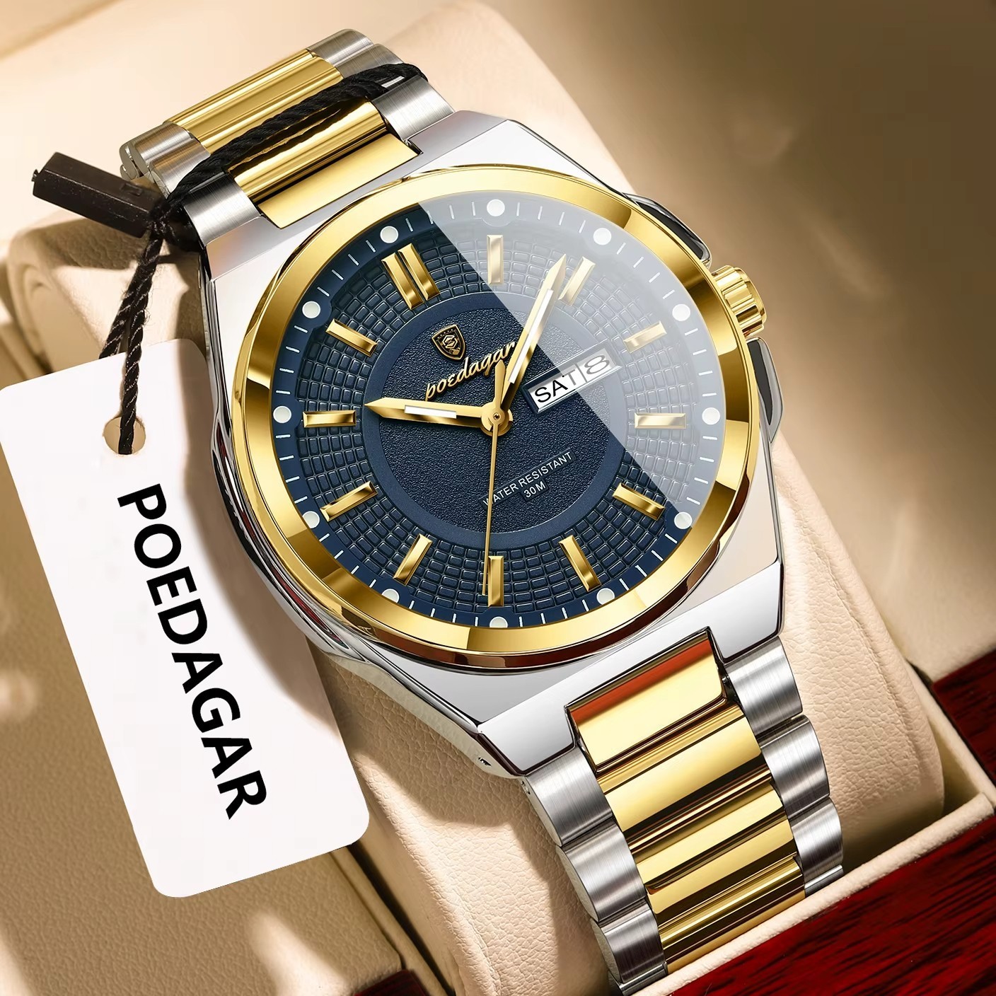 Наручные часы 42MM POEDAGAR Quartz Men's