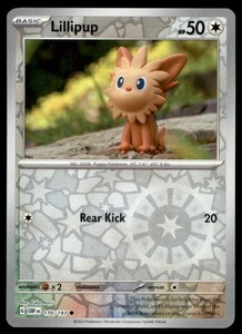 Lillipup 170/197 Common Obsidian Flames Reverse Holo