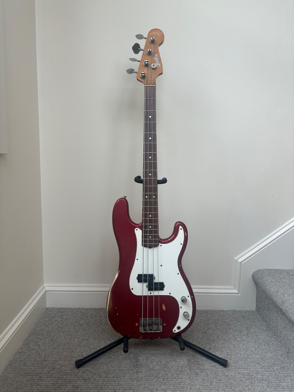 1965 Fender Precision Bass in Candy Apple Red that is All Original*