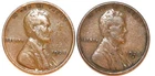 (2) Lincoln Cents - 1928(XF) 1928S(VF) - #6002-9C - FREE SHIPPING