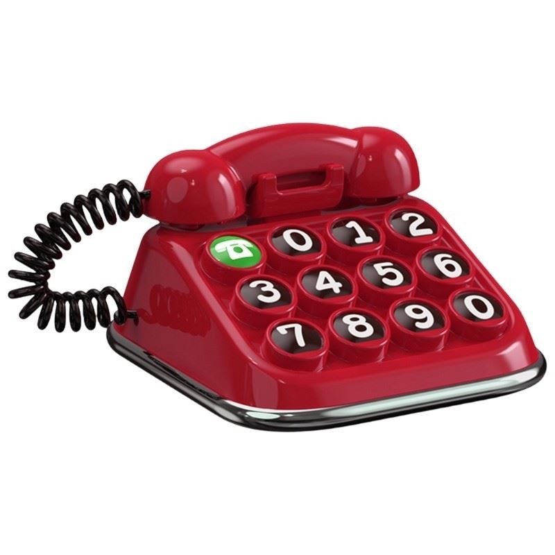 Telefono Fisso Retrò Telefono da Scrivania con Filo Stile Antico con Design Rotativo e Richiamata per Casa Ufficio Hotel