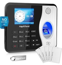 Fingerprint Employee Biometric Time Clock RFID Attendance System USB No WiFi