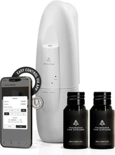 AromaPlan Plug-in Diffuser w/ 2 Fragrances, Cold Air, Silent, App Control, White