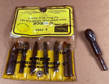 Vintage Craftsman Rotary File 2965 HSS Burrs in Case + Extras - FREE SHIPPING
