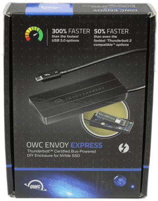 OWC Envoy Express M.2 NVMe Adapter Thunderbold 3 Laufwerksgehäuse Schwarz OVP Ne