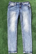 Miss Me Los Angeles Womens Mid-Rise Skinny Fit Denim Jeans Size 26X30 M3742S12
