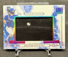 2024 Panini Impeccable Dalton Rushing Jumbo Patches Fielding Glove 4/6 Dodgers