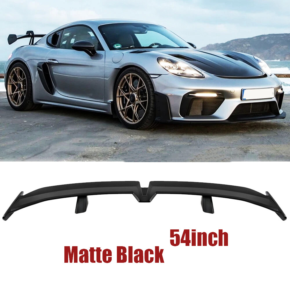 Rear Trunk Spoiler GT Style Racing Wing Matte Black For Porsche Carrera GT
