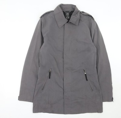 Cold Method Damen Grau Größe 12 Mittellange Baumwolljacke