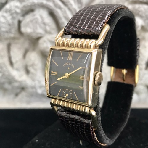 1945 WWII Era American Made Lord Elgin 21 Jewel Serviced Running Well Watch