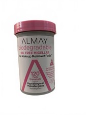 Almay Biodegradable Oil Free Micellar Eye Makeup Remover Pads, 120 Count