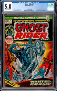 1973 Ghost Rider #1 Marvel Comics 1st Appearance Of The Son Of Satan CGC 5.0
