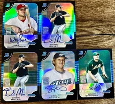 2005 Bowman Chrome Refractors RC's Auto Brian MIller Eric Neilsen Brian Btavisky