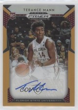 2019-20 Panini Prizm Draft Picks Neon Orange 5/125 Terance Mann #48 Auto nd3