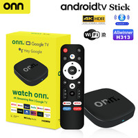 Onn 4K Android 13 Smart TV Box 4K Quad Core Set-Top Box 5G Connectivity 8GB 128G