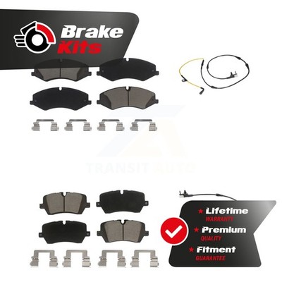 Front Rear Ceramic Brake Pad Wear Sensor Kit For HSE SE 3.0Lwithout Brembo