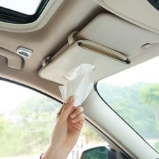 Car Tissue Holder, Sun Visor Napkin Holder, Car Visor Tissue Holder Beige