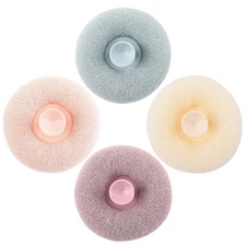 4 Pcs Bath Scrubber Shower Ball Foam Producing Exfoliating Mesh Bathing Scrubber
